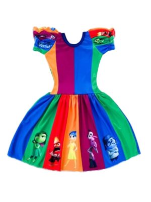 Vestido Divertidamente Personagens