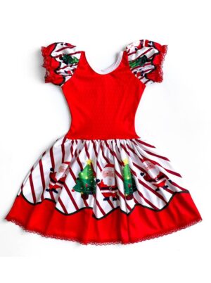 Vestido Natalino Estampado V1