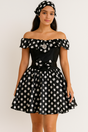 Vestido Fantasia anos 70
