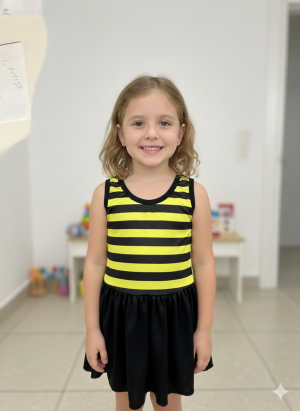 Vestido de Abelhinha para Menina – Perfeito para Festas